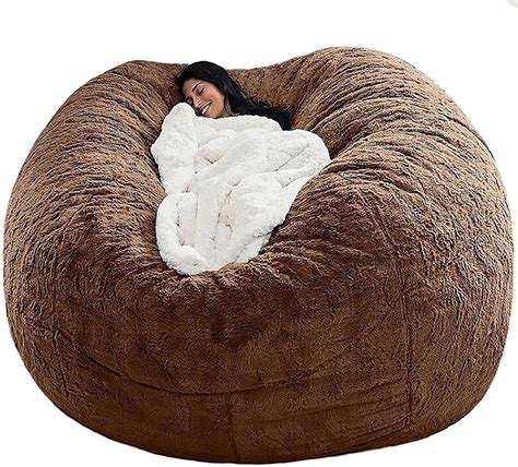 giant bean bag fake fur|giant bean bag fluffy.